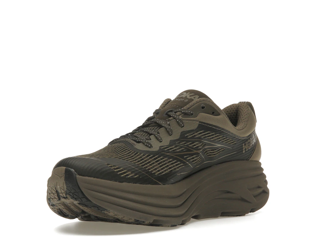Hoka One One Bondi 8 Caged Stealth/Tech Umber
