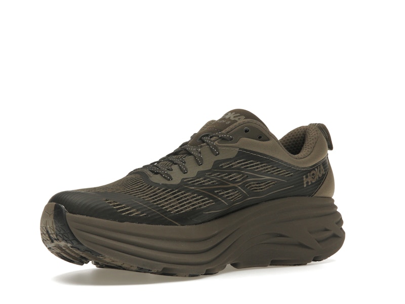 Hoka One One Bondi 8 Caged Stealth/Tech Umber