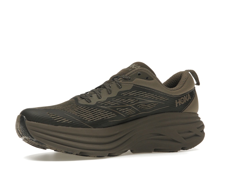 Hoka One One Bondi 8 Caged Stealth/Tech Umber