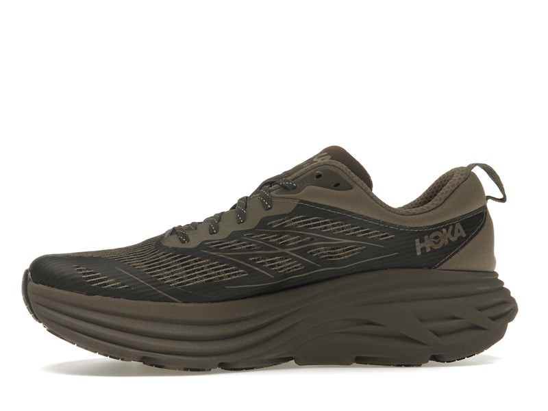 Hoka One One Bondi 8 Caged Stealth/Tech Umber