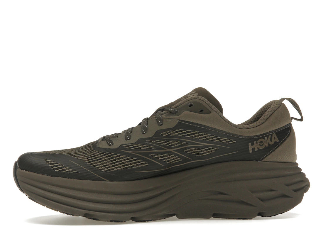 Hoka One One Bondi 8 Caged Stealth/Tech Umber
