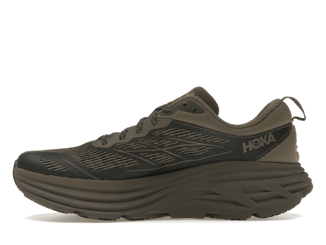 Hoka One One Bondi 8 Caged Stealth/Tech Umber
