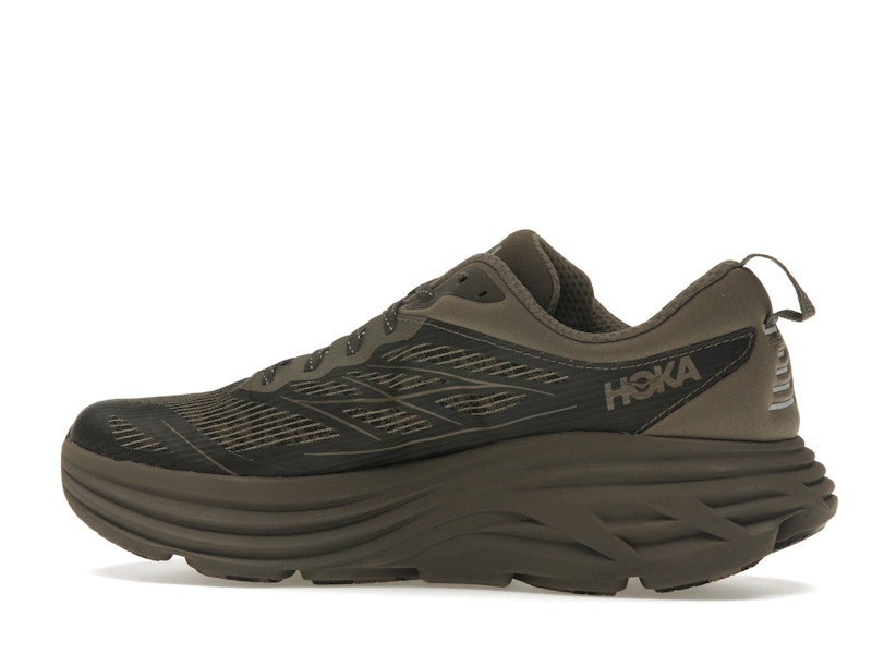 Hoka One One Bondi 8 Caged Stealth/Tech Umber