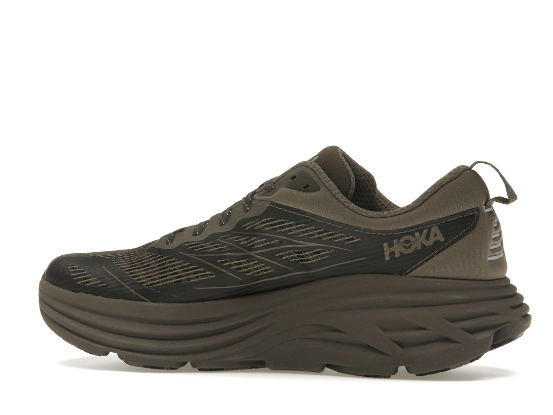 Hoka One One Bondi 8 Caged Stealth/Tech Umber