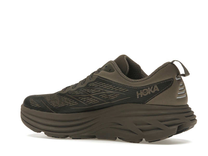 Hoka One One Bondi 8 Caged Stealth/Tech Umber