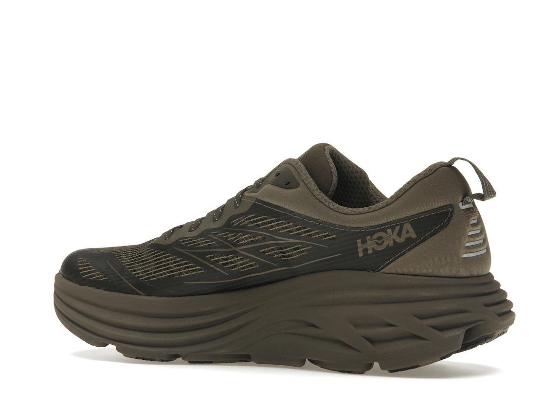 Hoka One One Bondi 8 Caged Stealth/Tech Umber