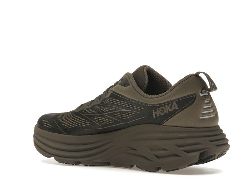 Hoka One One Bondi 8 Caged Stealth/Tech Umber