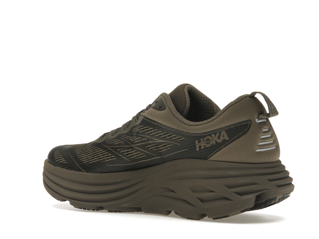 Hoka One One Bondi 8 Caged Stealth/Tech Umber
