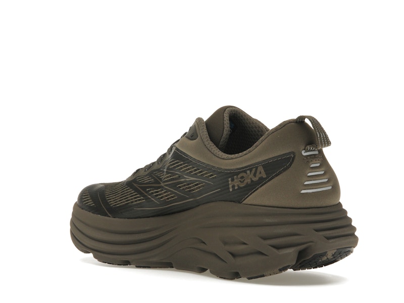 Hoka One One Bondi 8 Caged Stealth/Tech Umber