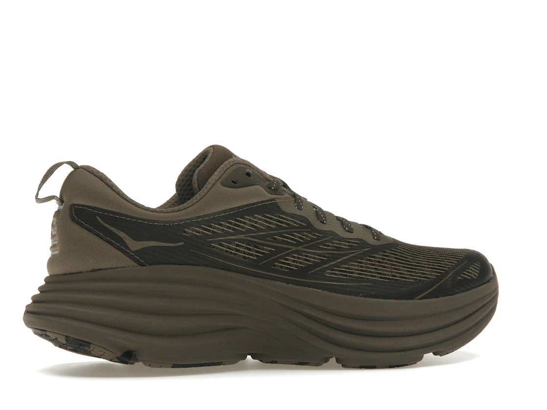 Hoka One One Bondi 8 Caged Stealth/Tech Umber