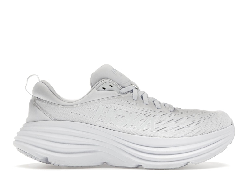 Hoka One One Bondi 8 Triple White Men's - 1123202-WWH - US