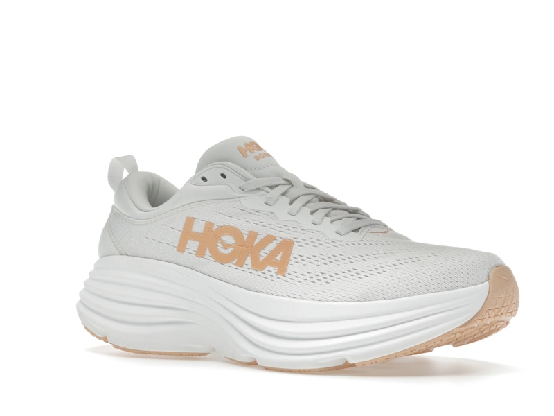 Hoka One One Bondi 8 White Cantaloupe (Women's)