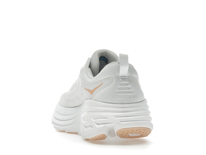 Hoka One One Bondi 8 White Cantaloupe (Women's)