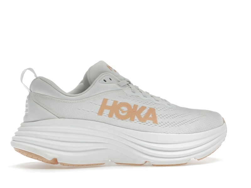 Hoka One One Bondi 8 White Cantaloupe (Women's)