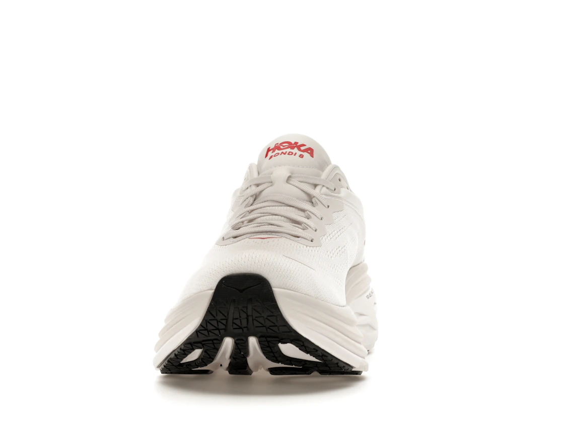 Hoka One One Bondi 8 White Vermillion
