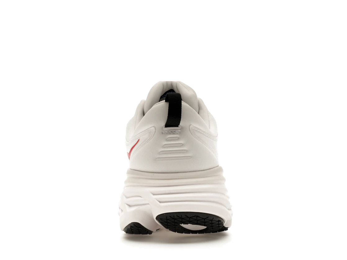 Hoka One One Bondi 8 White Vermillion