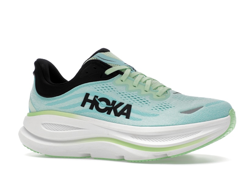 Hoka One One Bondi 9 Luna Moth Blue Spark