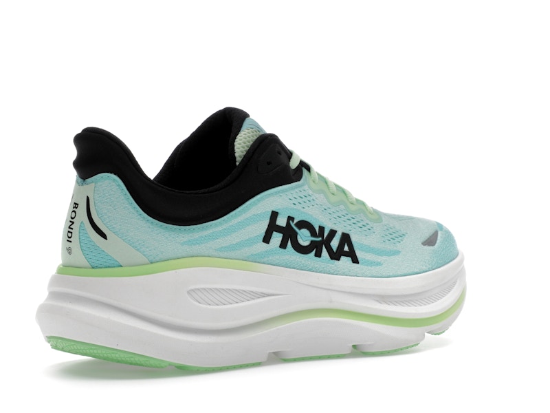 Hoka One One Bondi 9 Luna Moth Blue Spark