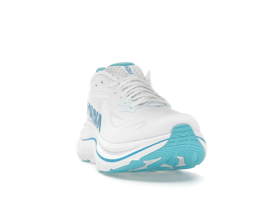 Hoka One One Clifton 10 White Skyward Blue