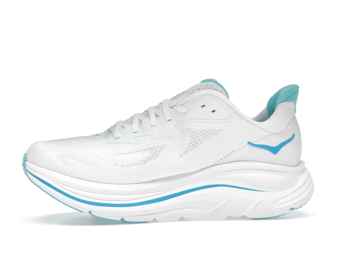 Hoka One One Clifton 10 White Skyward Blue