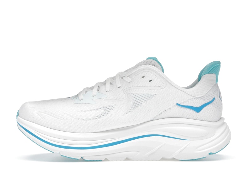 Hoka One One Clifton 10 White Skyward Blue