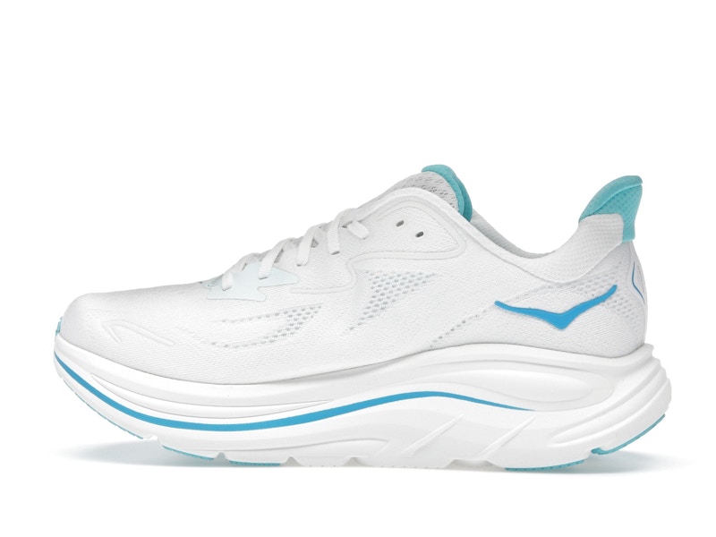 Hoka One One Clifton 10 White Skyward Blue