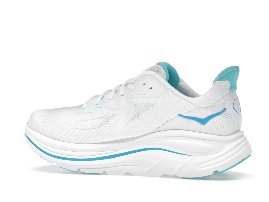 Hoka One One Clifton 10 White Skyward Blue