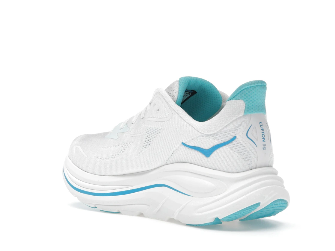 Hoka One One Clifton 10 White Skyward Blue