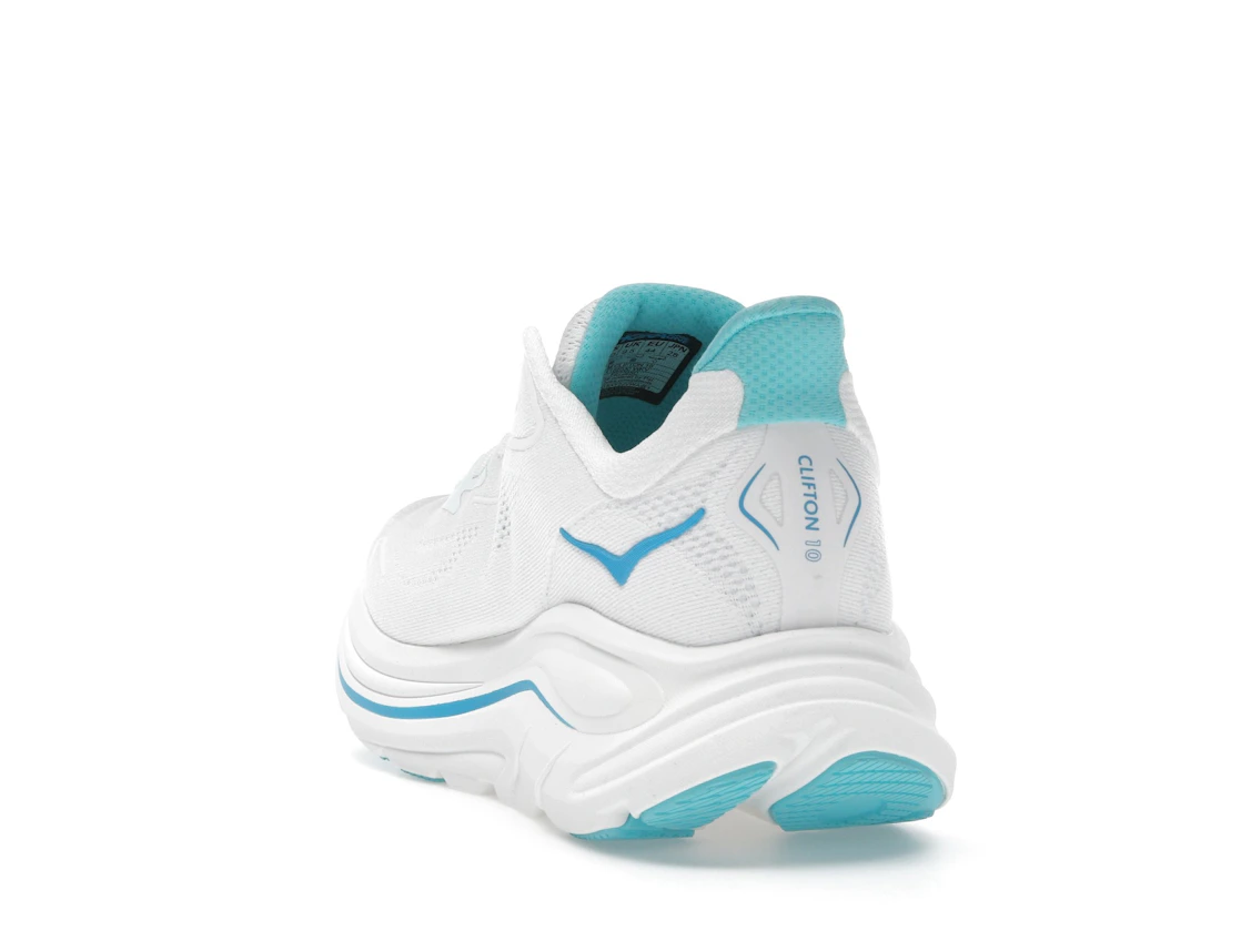Hoka One One Clifton 10 White Skyward Blue