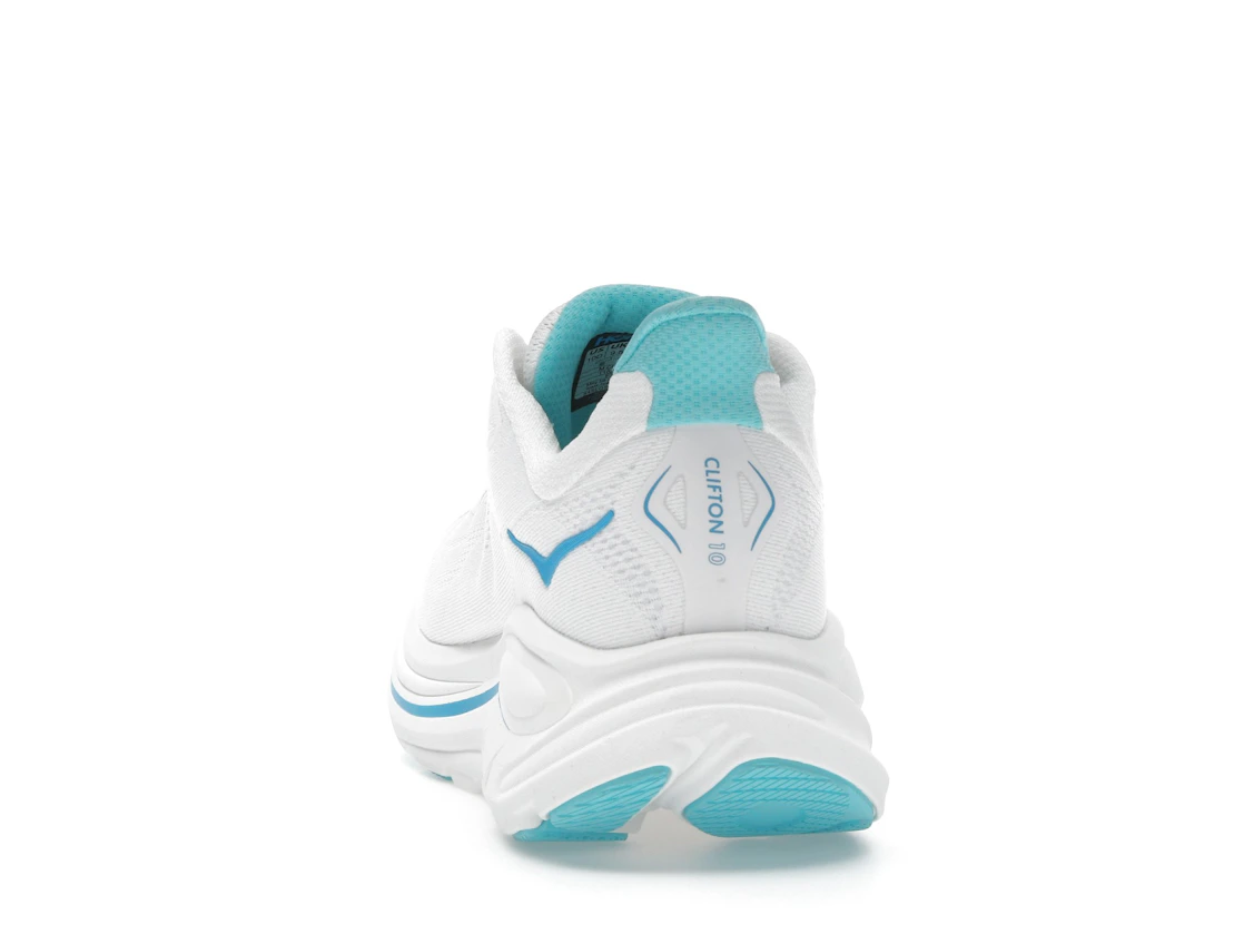 Hoka One One Clifton 10 White Skyward Blue