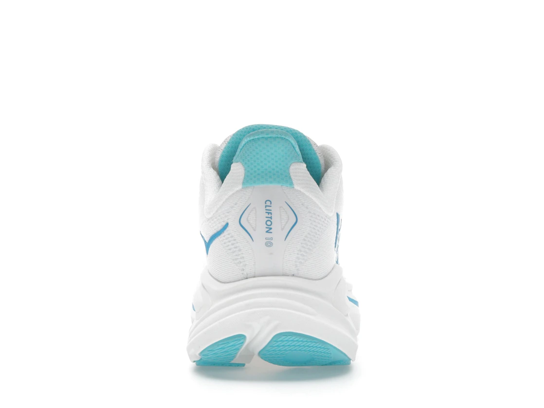 Hoka One One Clifton 10 White Skyward Blue