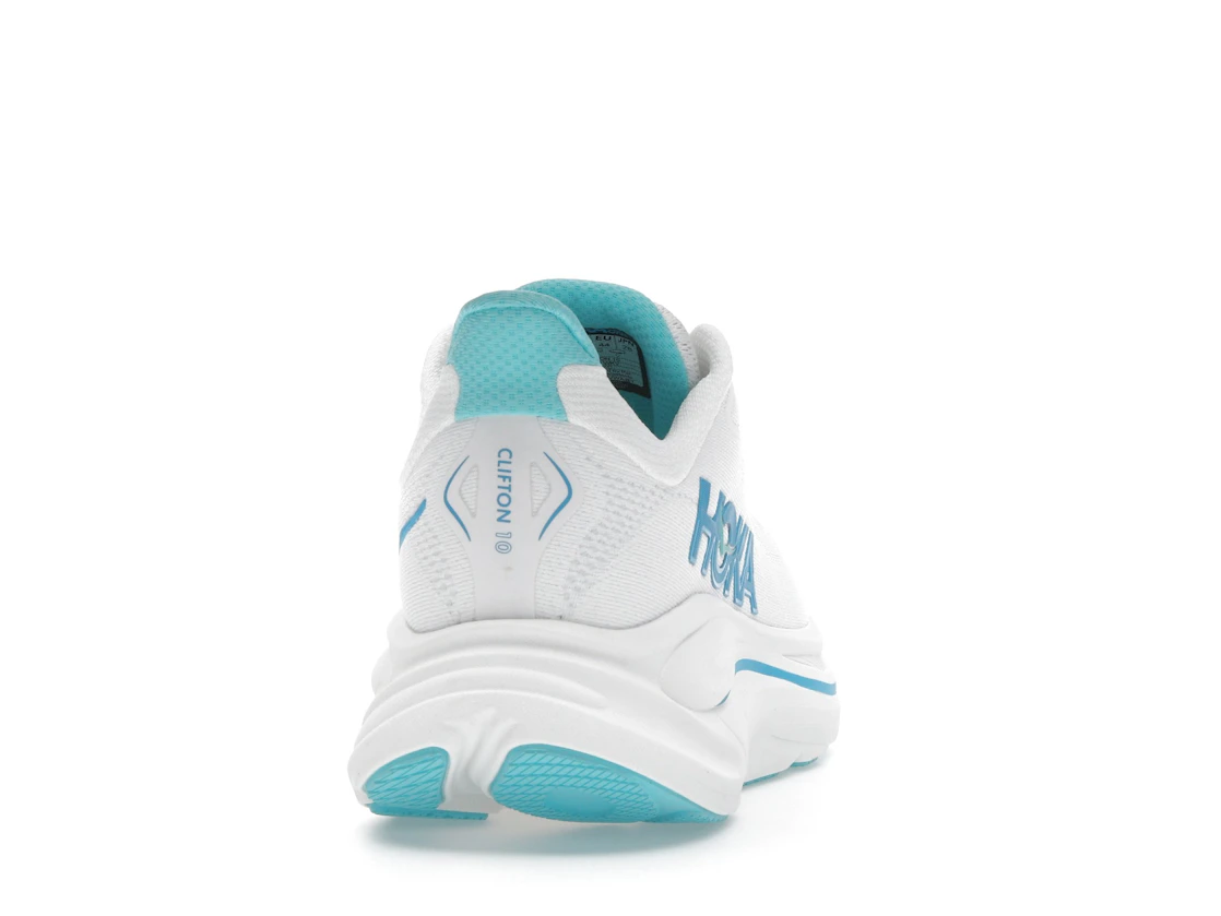 Hoka One One Clifton 10 White Skyward Blue