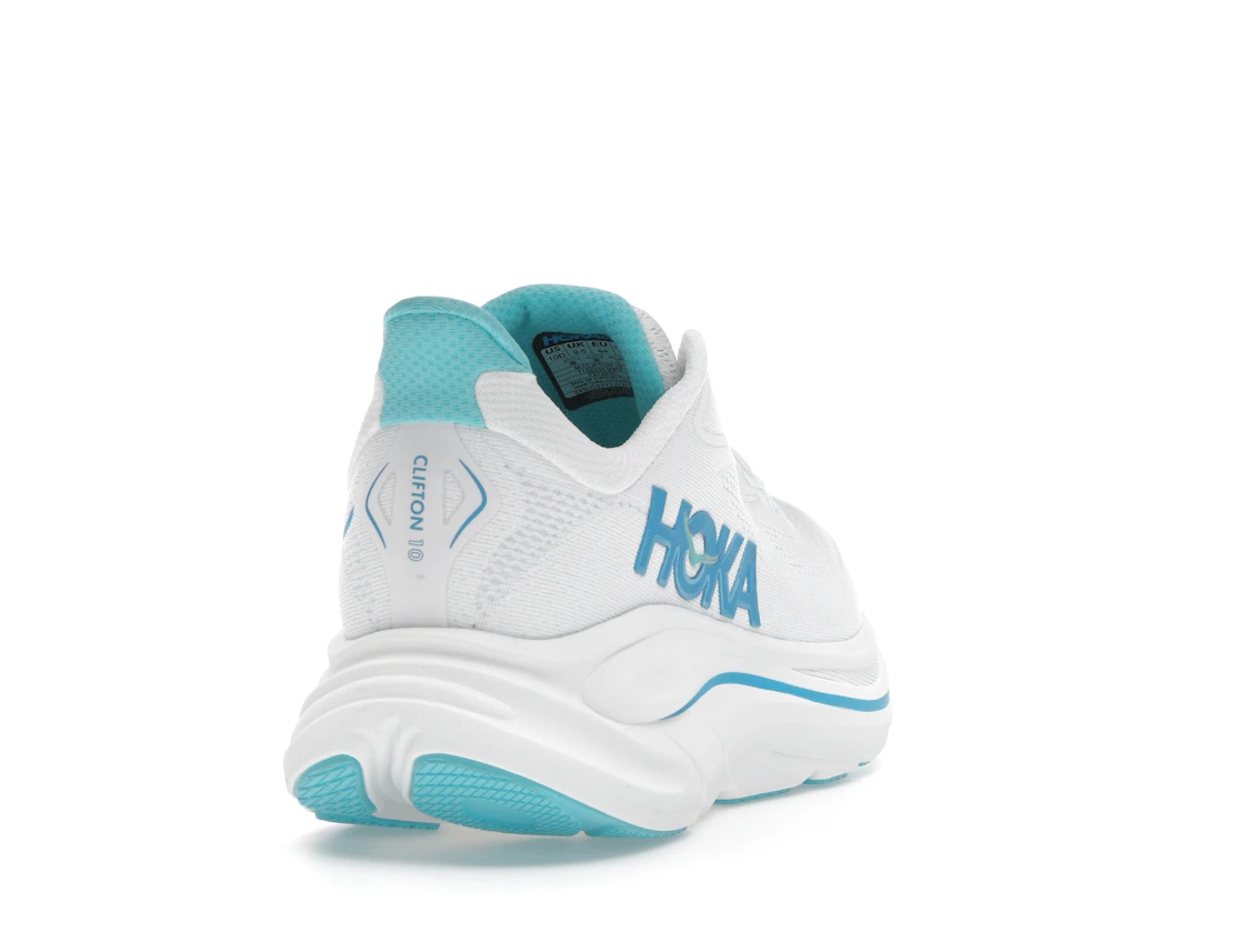 Hoka One One Clifton 10 White Skyward Blue