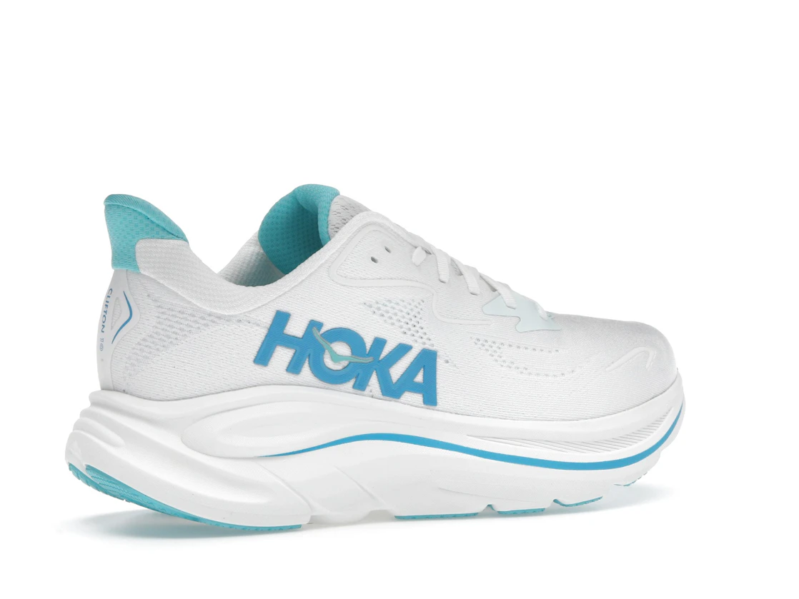 Hoka One One Clifton 10 White Skyward Blue