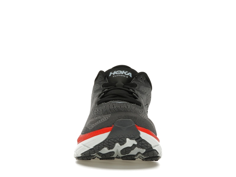 Hoka One One Clifton 8 Anthracite Castlerock Red