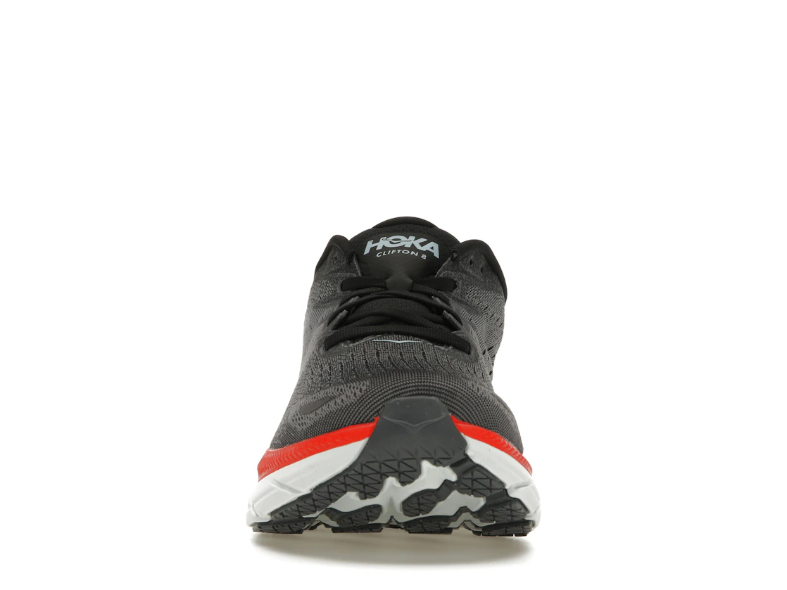 Hoka One One Clifton 8 Anthracite Castlerock Red
