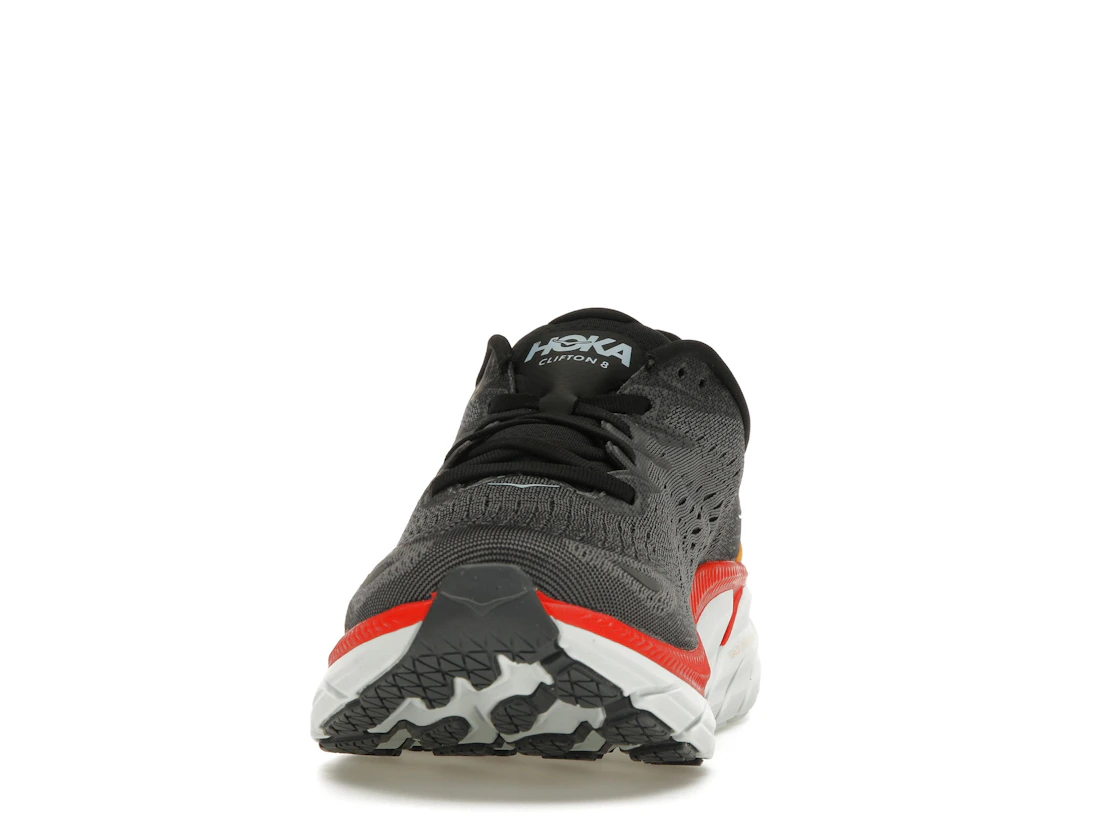 Hoka One One Clifton 8 Anthracite Castlerock Red
