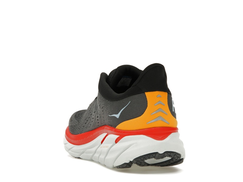 Hoka One One Clifton 8 Anthracite Castlerock Red