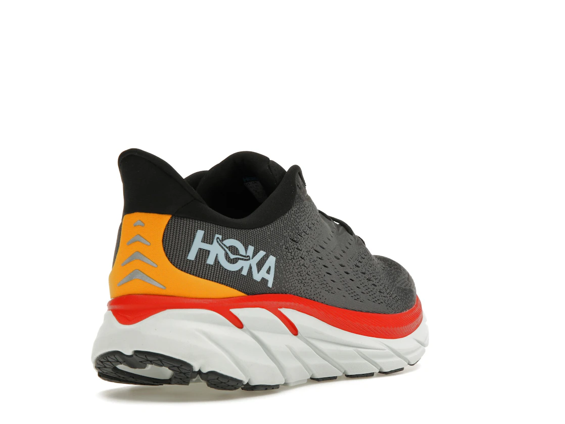 Hoka One One Clifton 8 Anthracite Castlerock Red