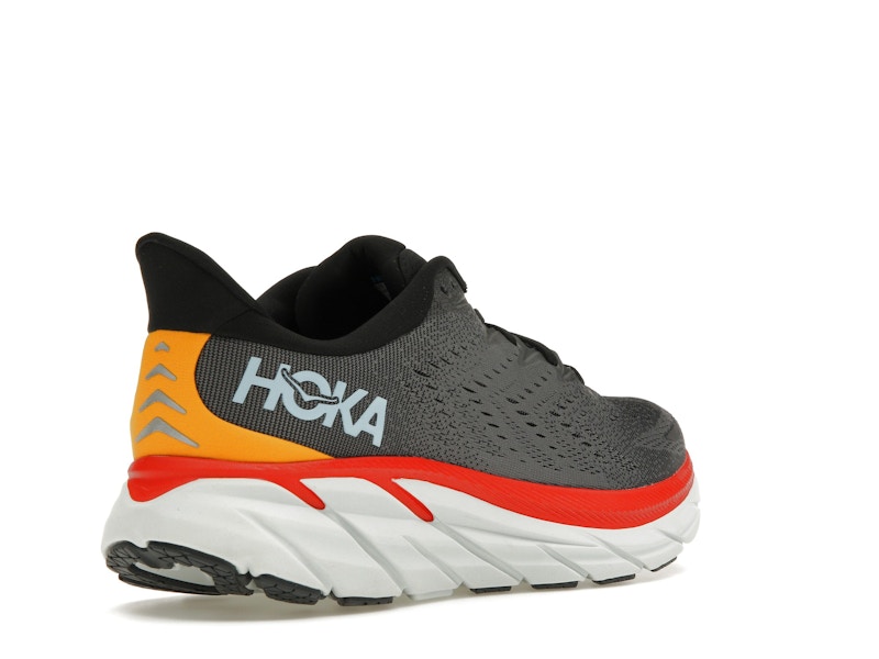 Hoka One One Clifton 8 Anthracite Castlerock Red