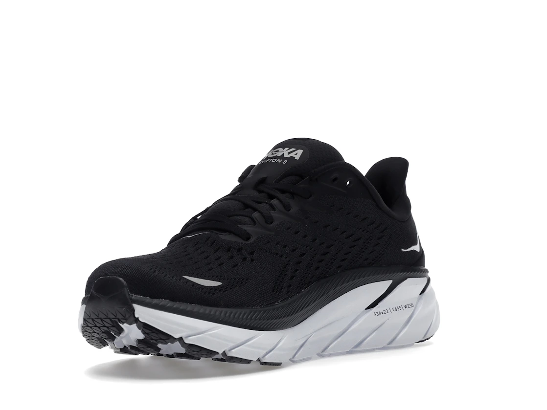 Hoka One One Clifton 8 Black White