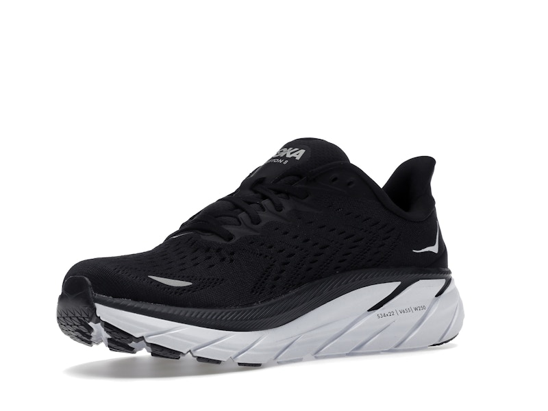 Hoka One One Clifton 8 Black White