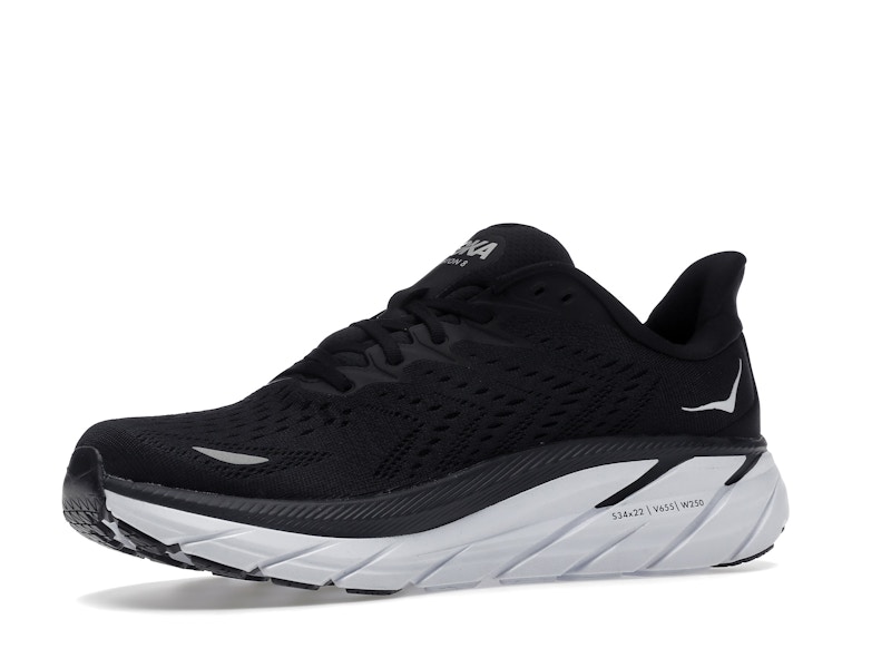 Hoka One One Clifton 8 Black White