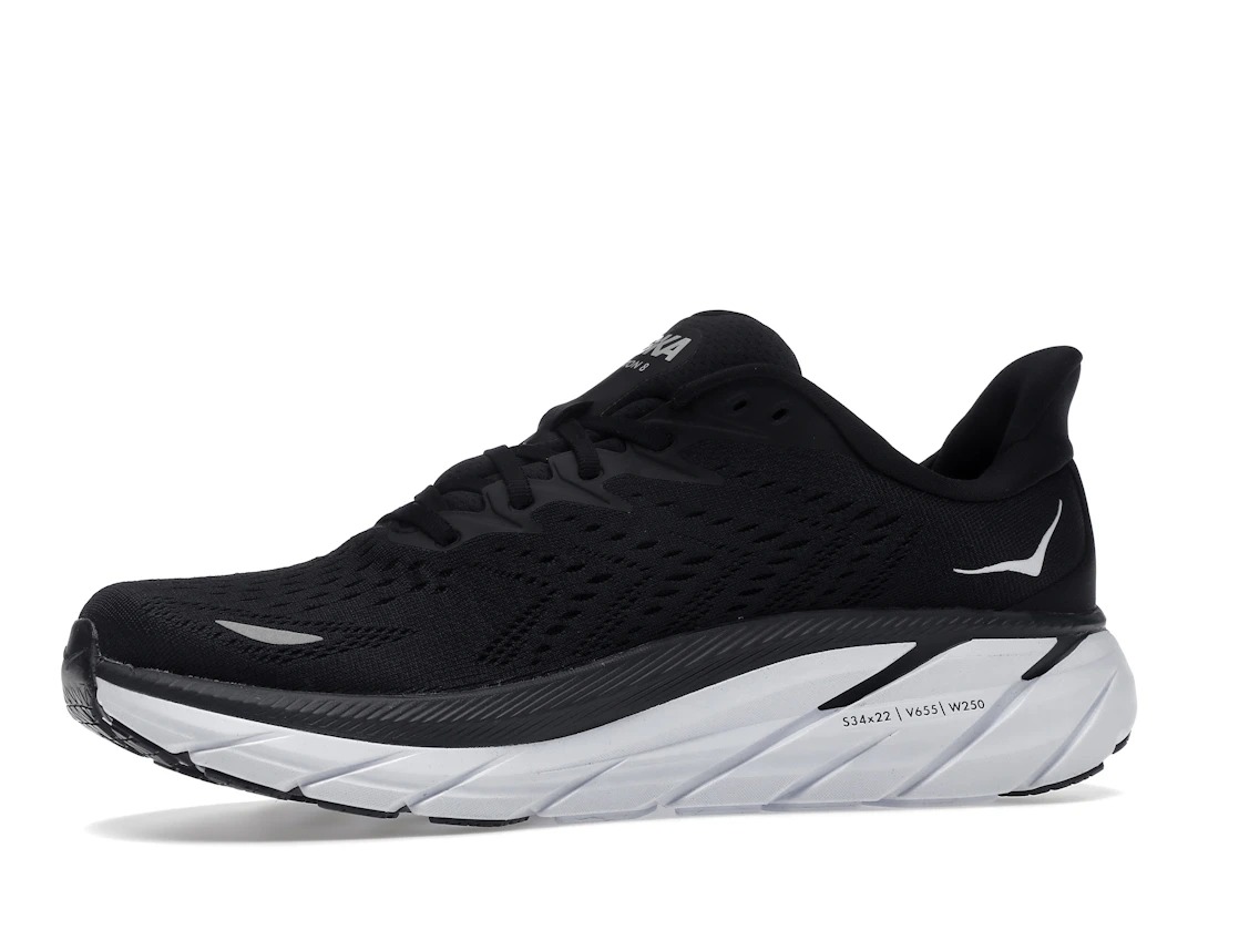 Hoka One One Clifton 8 Black White
