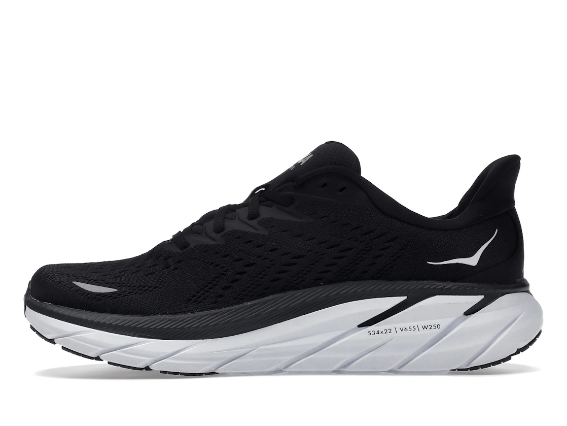 Hoka One One Clifton 8 Black White