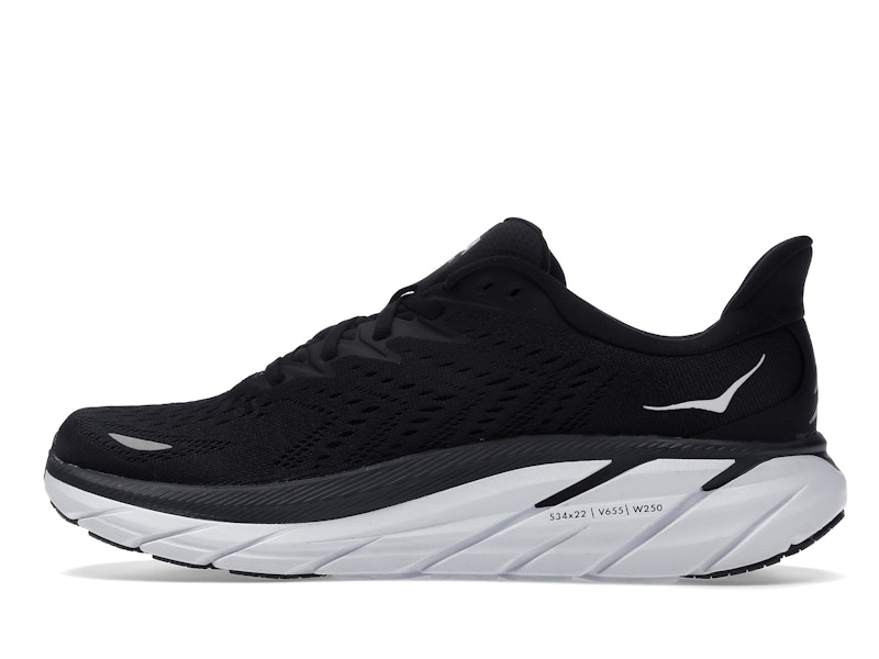 Hoka One One Clifton 8 Black White