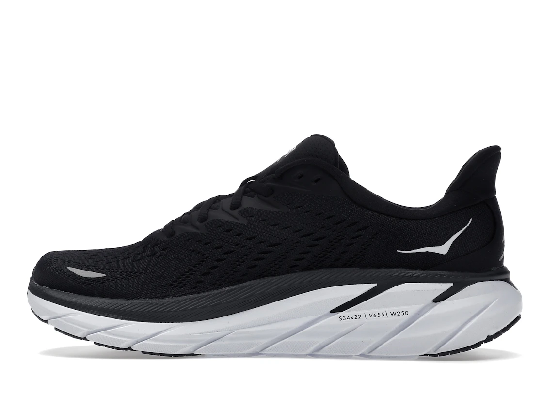 Hoka One One Clifton 8 Black White