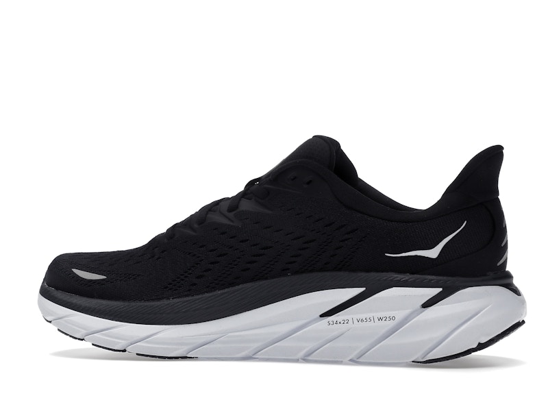 Hoka One One Clifton 8 Black White