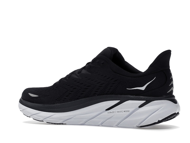 Hoka One One Clifton 8 Black White