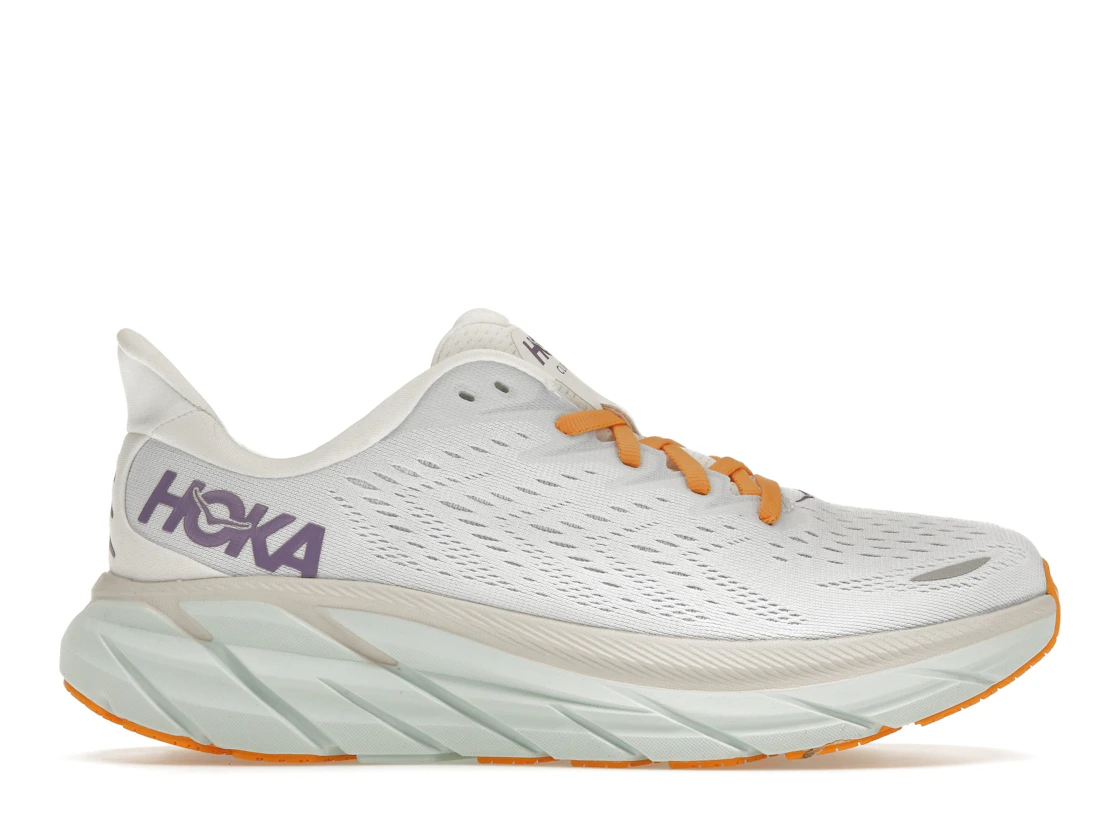 Hoka One One Clifton 8 Blanc De Blanc Purple Seafoam (Women's)
